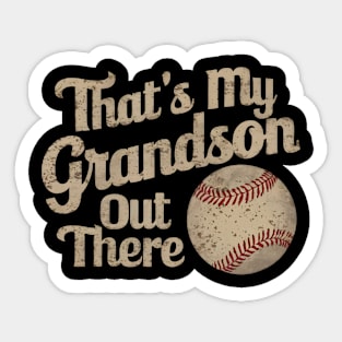 That's My Grandson Out There Gift Sticker